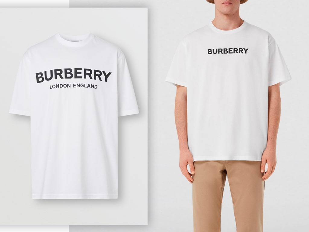 Белая футболка из хлопка Burberry
