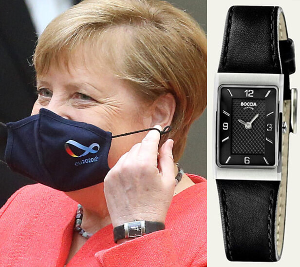 Демократичные часы Ангелы Меркель Boccia Titanium 