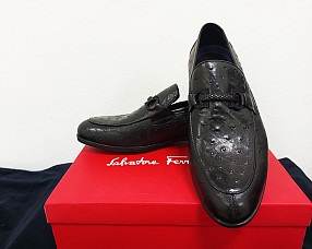 Мужские туфли Salvatore Ferragamo из натуральной кожи  №F267